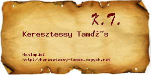 Keresztessy Tamás névjegykártya